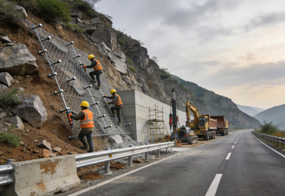 福田公路道路护坡